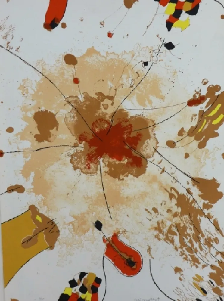 Литография Guinovart - Com la roda