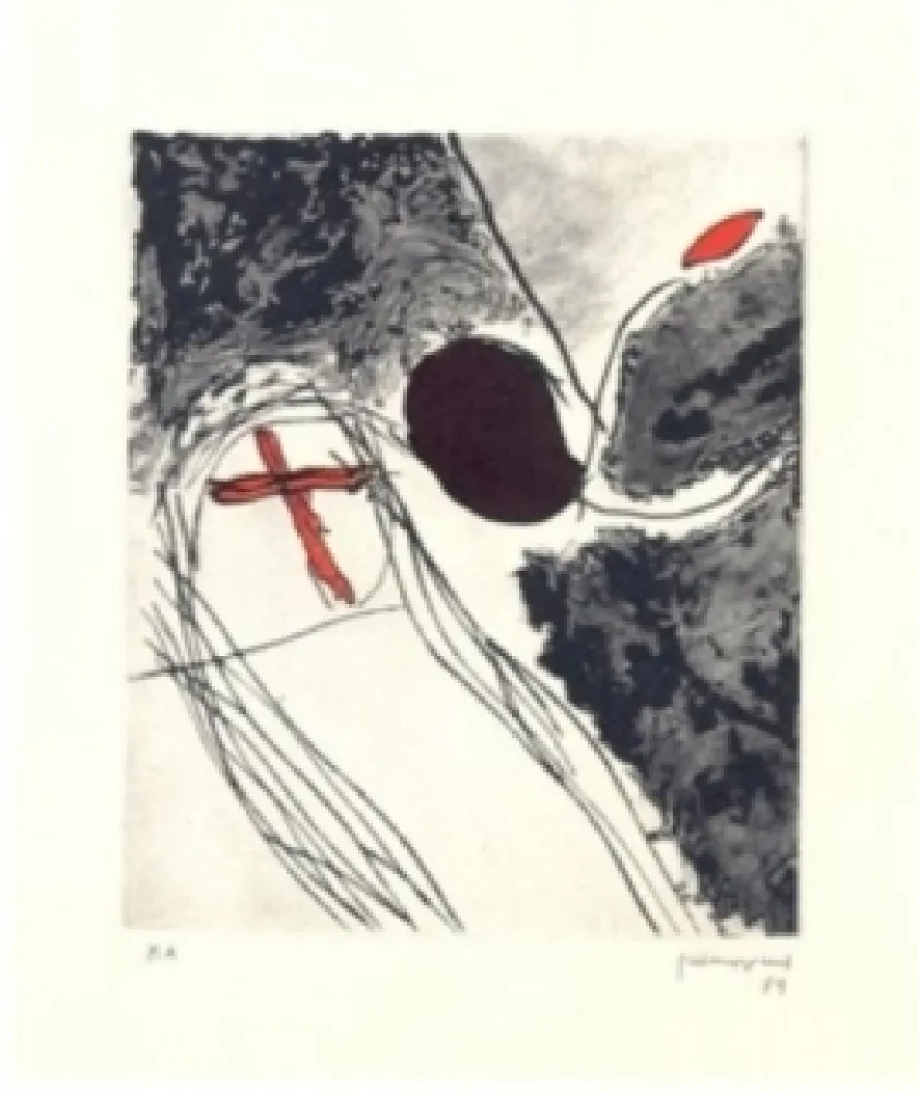 Гравюра Guinovart - Creu terme