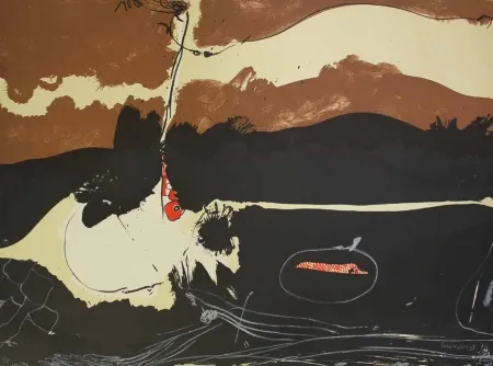 Литография Guinovart - Gui 5