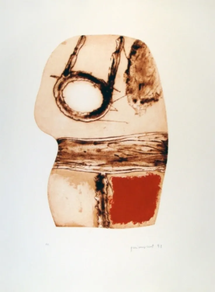 Офорт Guinovart - Imatges i Terra II