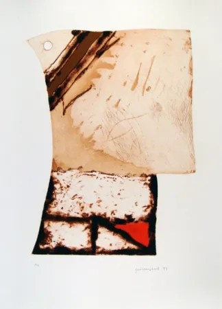 Офорт Guinovart - Imatges i Terra III