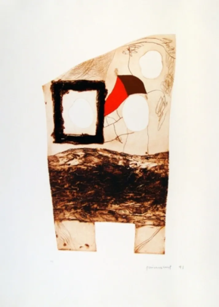 Офорт Guinovart - Imatges i Terra IV