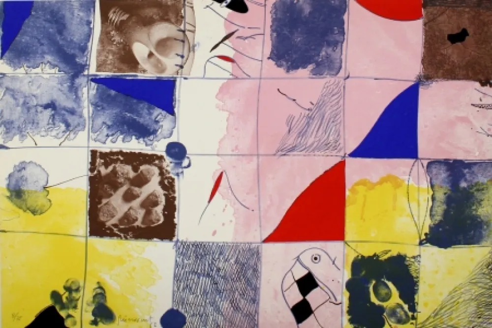 Литография Guinovart - Joc a terra