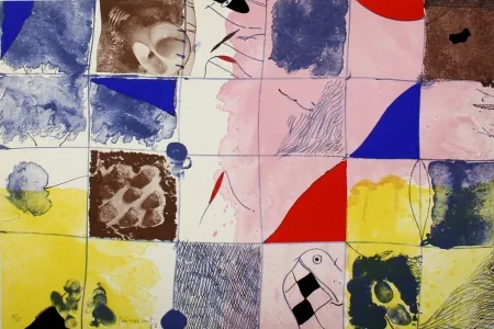 Литография Guinovart - Joc a terra