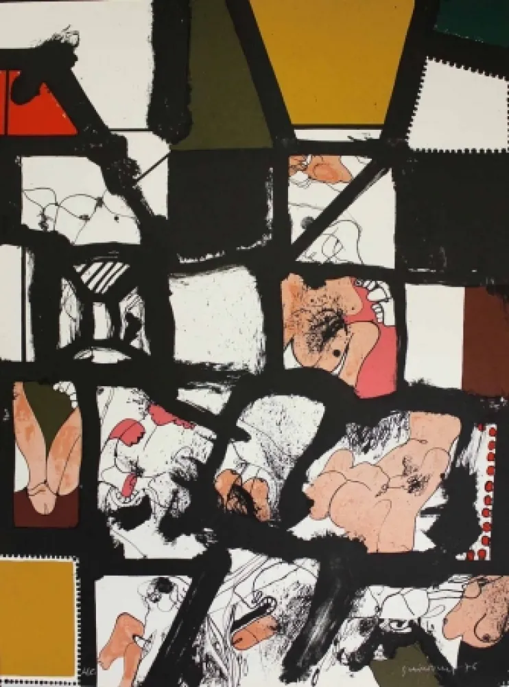 Литография Guinovart - L'ull 1976