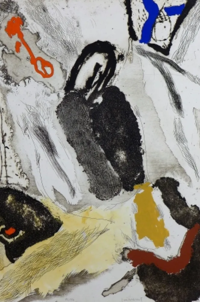 Гравюра Guinovart - M'agafa la Terra 