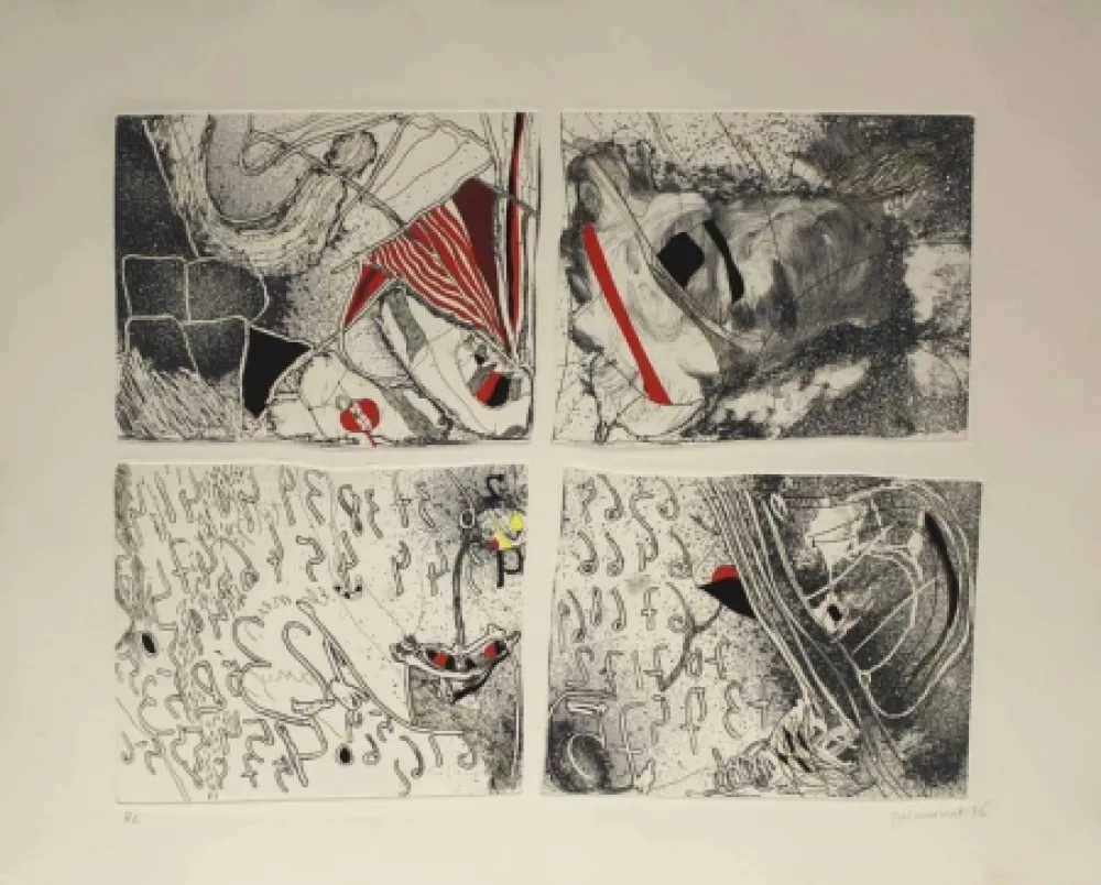 Офорт И Аквитанта Guinovart - Molts anys