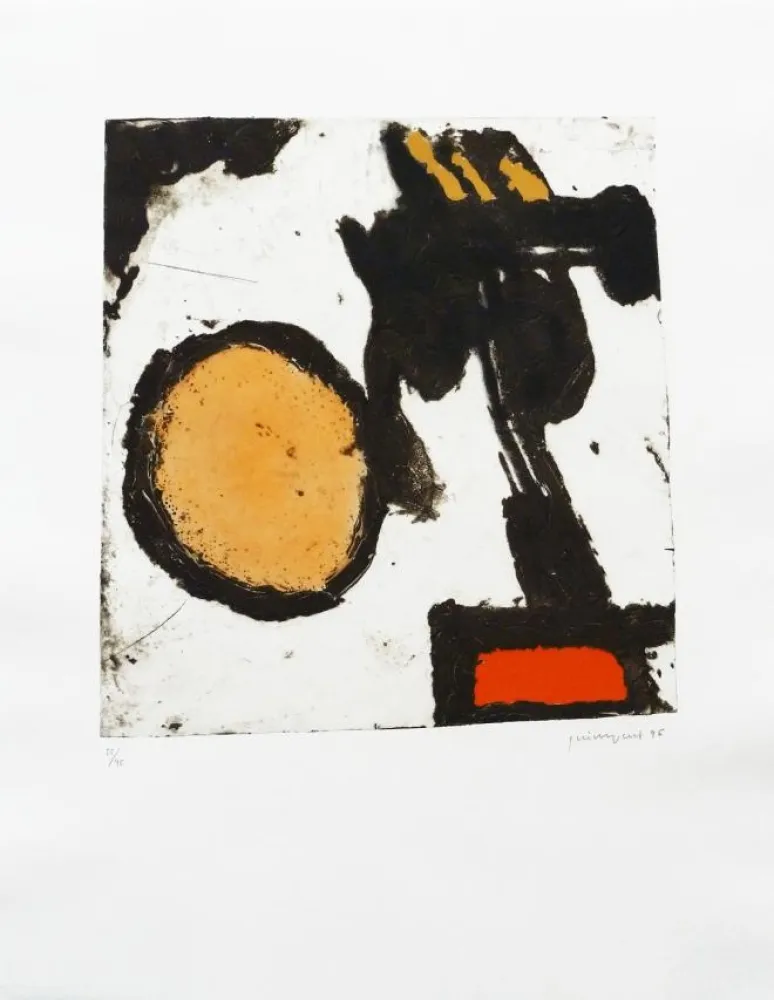 Гравюра Guinovart - Sèpia i taronja