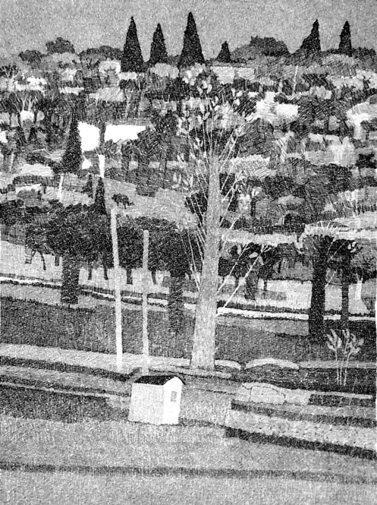 Офорт Gulino - Paesaggio 1983