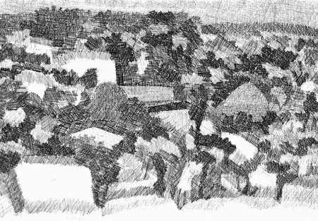 Офорт Gulino - Paesaggio