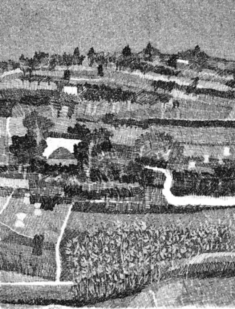 Офорт Gulino - Paesaggio marchigiano