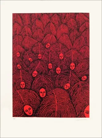 Литография Gurbuz - Femme III