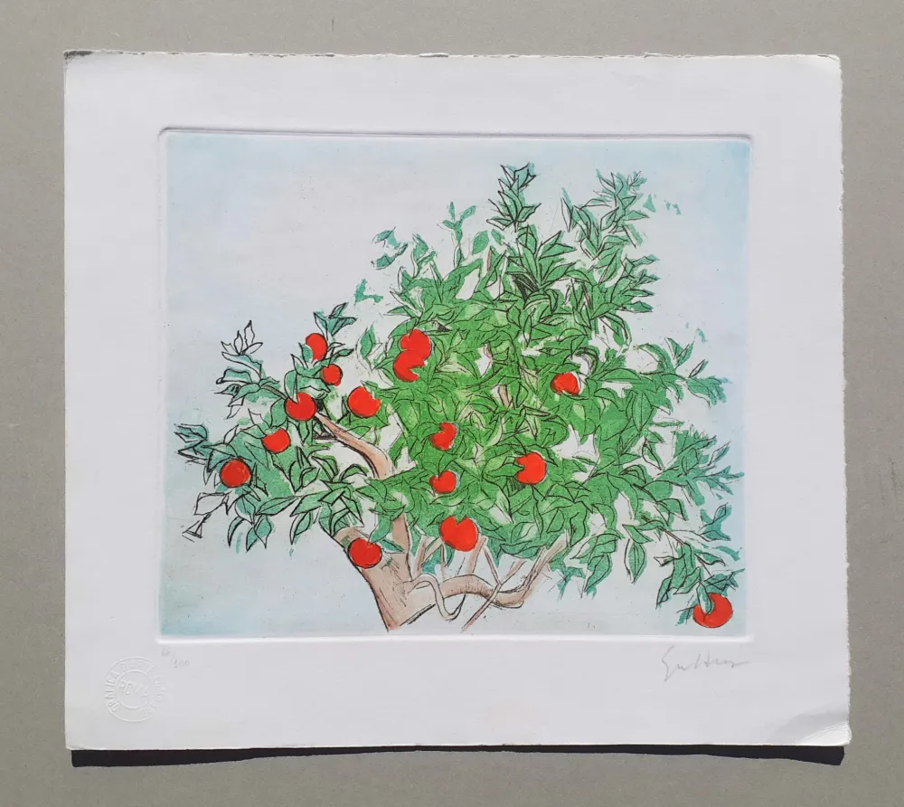 Офорт И Аквитанта Guttuso - Agrumeto