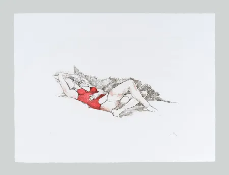 Офорт И Аквитанта Guttuso - Amante