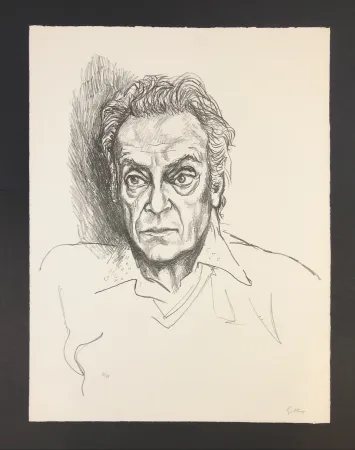 Литография Guttuso - Autoritratto