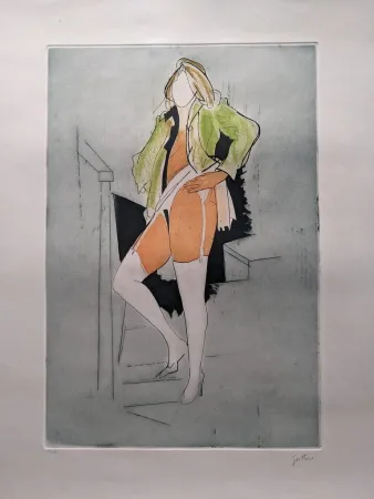 Офорт И Аквитанта Guttuso - Calze Bianche / White Socks