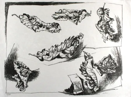 Литография Guttuso - Foglie