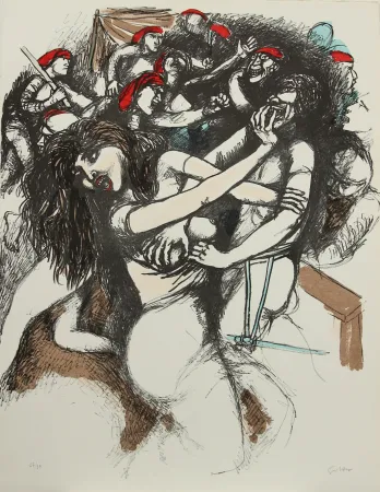 Литография Guttuso - I VESPRI SICILIANI