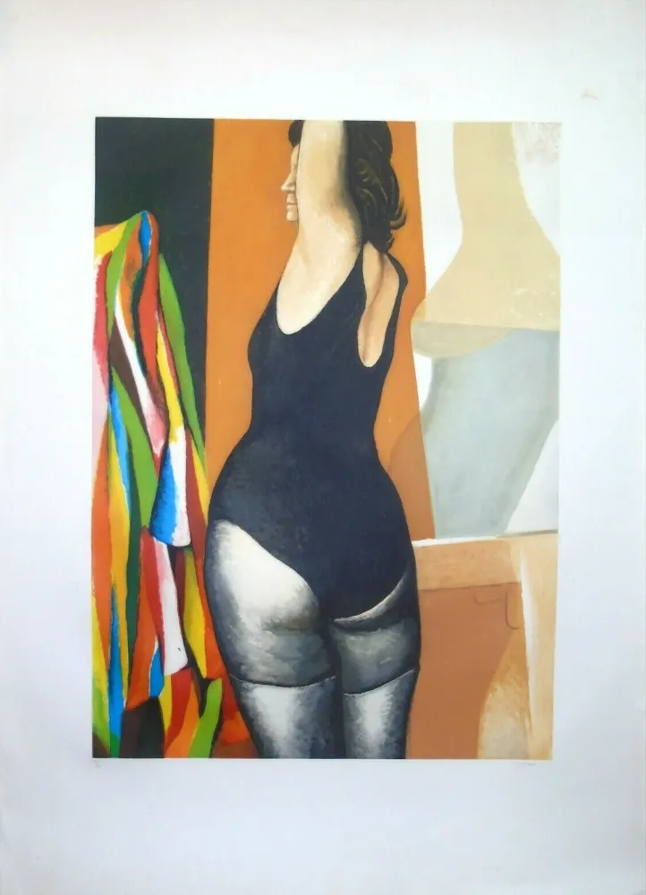 Офорт И Аквитанта Guttuso - La ballerina