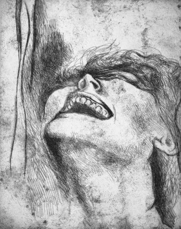 Офорт Guttuso - L'urlo