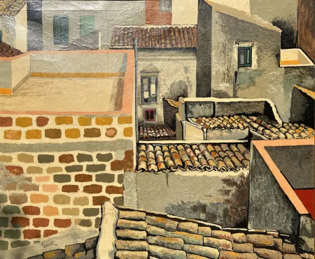 Многоэкземплярное Произведение Guttuso - Tetti di Palermo