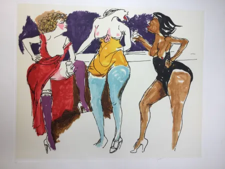 Офорт И Аквитанта Guttuso - Untitled 