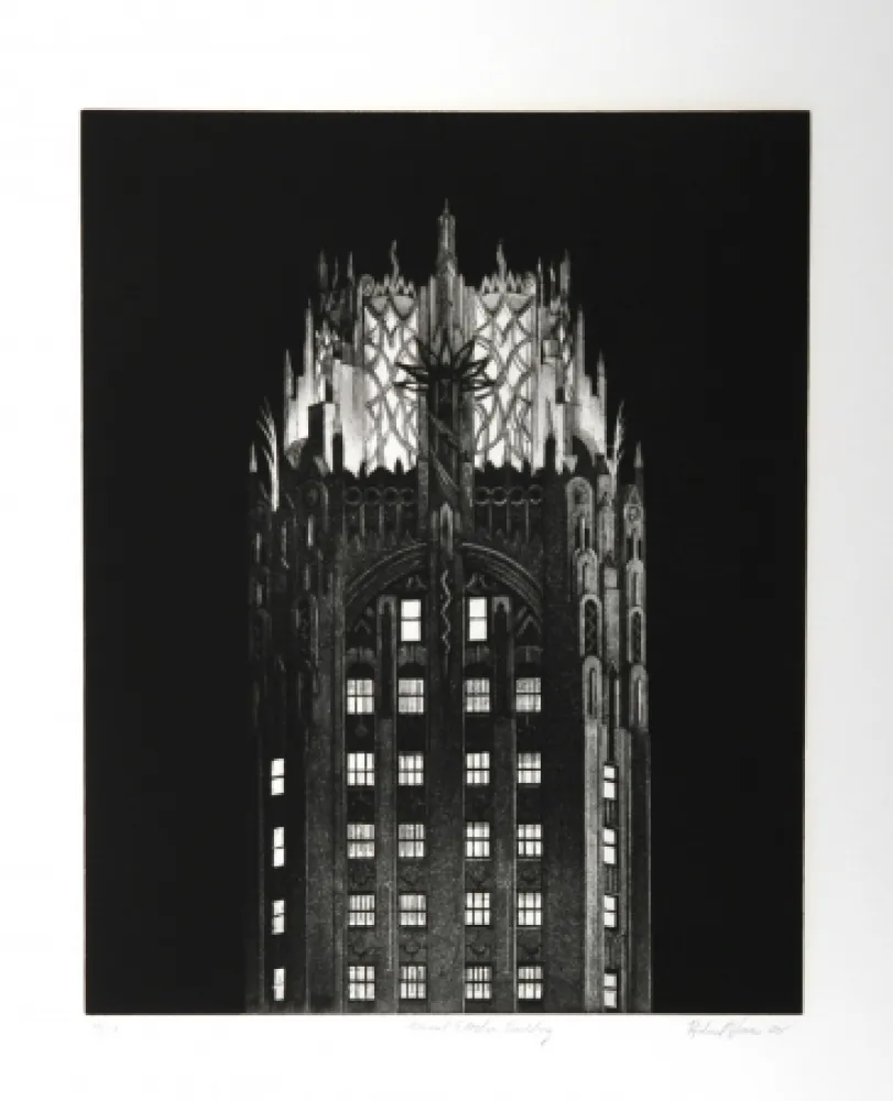 Гравюра Haas - General Electric Building