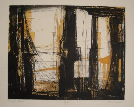 Офорт Haass - Temple déserté