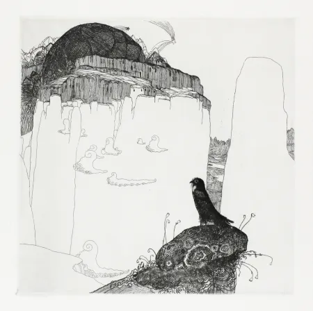 Гравюра Hablik - Turmfalke (Kestrel)