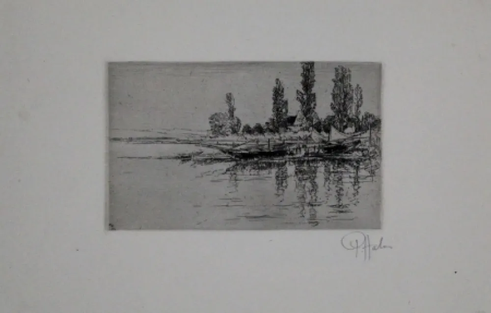 Гравюра Halm - Anleger