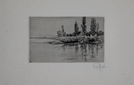 Гравюра Halm - Anleger