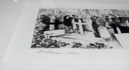 Офорт Hamilton - With unfeigned regret (Illustration for James Joyce’s ‘Ulysses’, 1989)