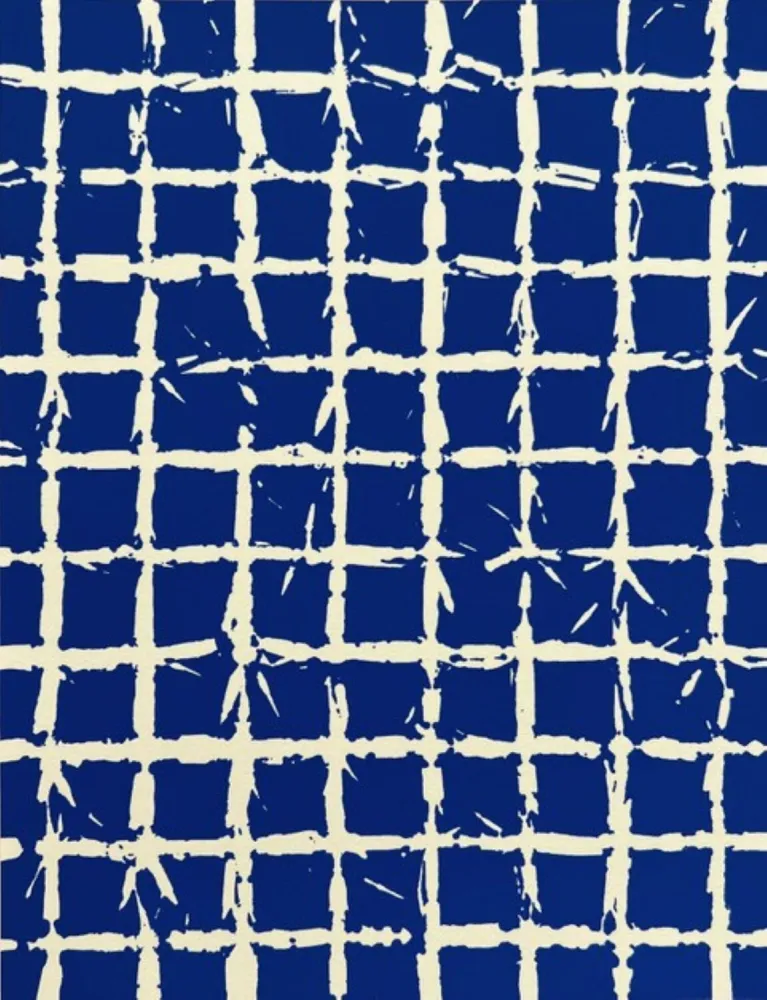 Сериграфия Hantai - Serigraphie bleue 