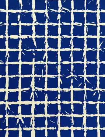 Сериграфия Hantai - Serigraphie bleue 