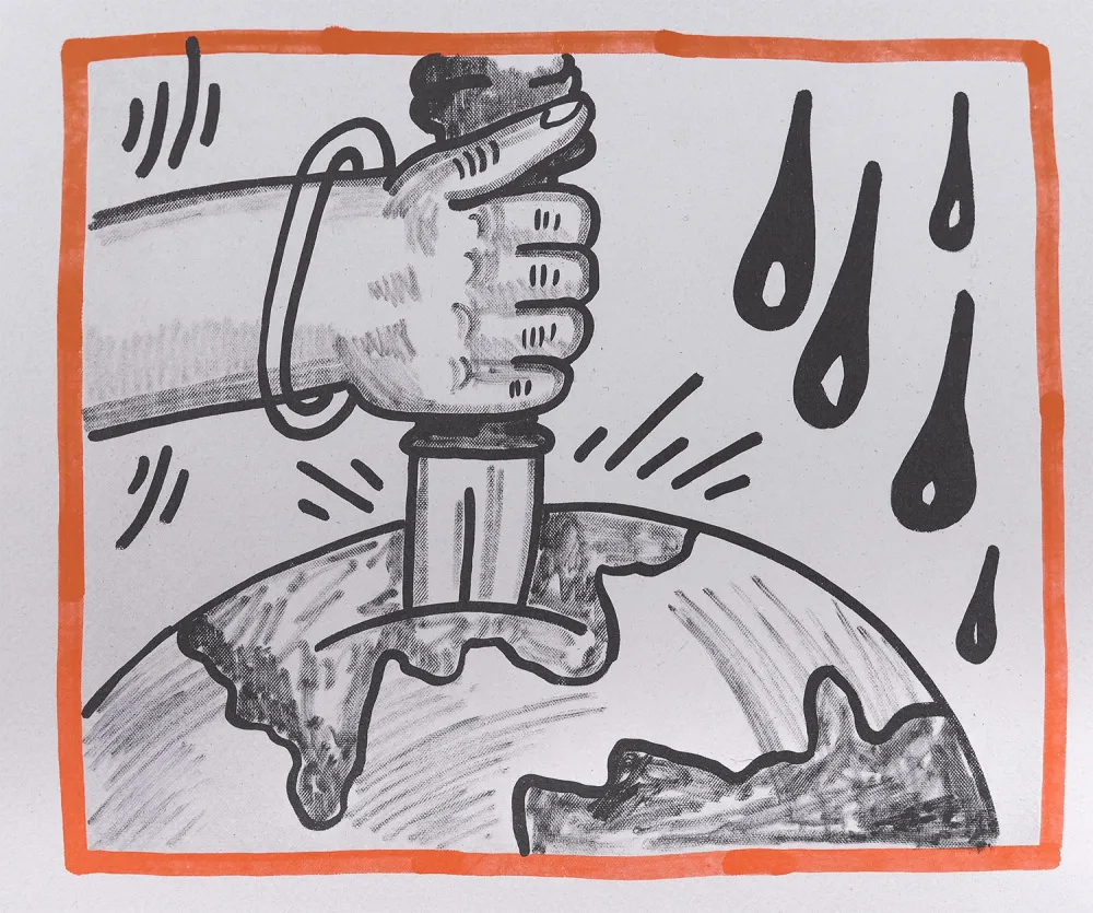 Литография Haring - Against all Odds, 1990