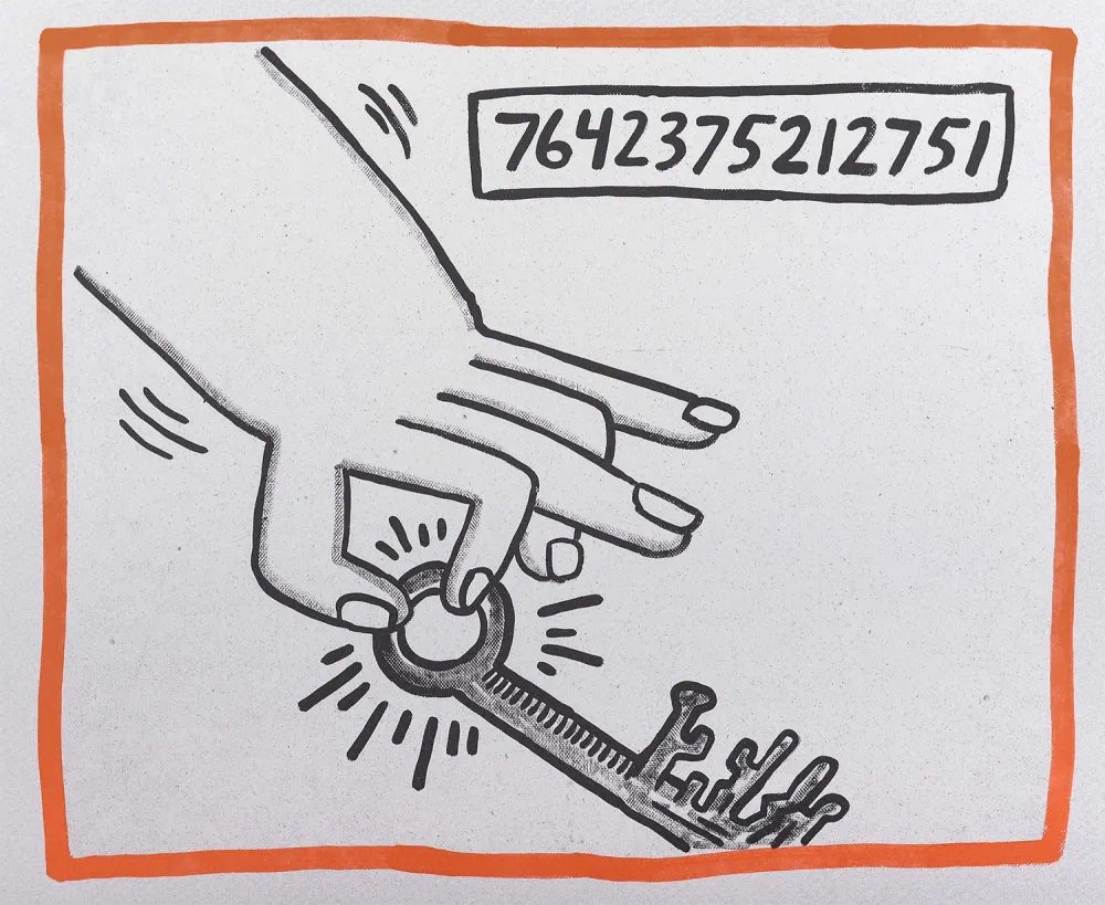 Литография Haring - Against all Odds, 1990