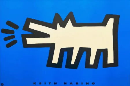 Сериграфия Haring - Barking Dog