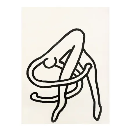 Сериграфия Haring - Dessin pour les Ballets de Monte Carlo (Drawing for the Monte Carlo Ballet), 1989