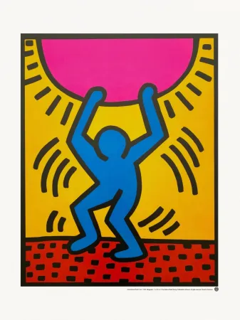 Сериграфия Haring - International Youth Year