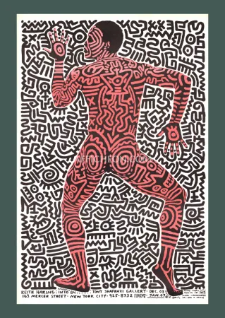 Литография Haring - 'Into 84' 1983 Offset-lithograph