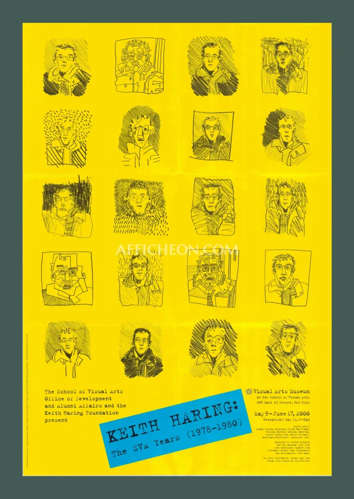 Литография Haring - Keith Haring: 'The SVA Years' 2000 Offset-lithograph