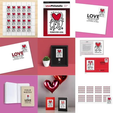 Многоэкземплярное Произведение Haring - Philatelic Collection 