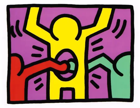 Сериграфия Haring - Pop Shop I (C)