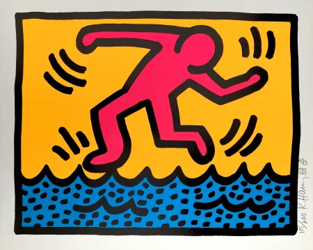Сериграфия Haring - Pop Shop II, C