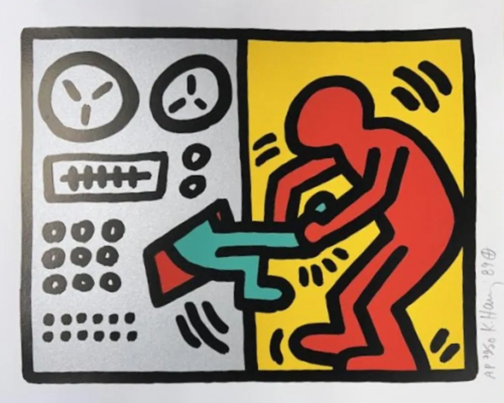 Многоэкземплярное Произведение Haring - Pop Shop III (A)