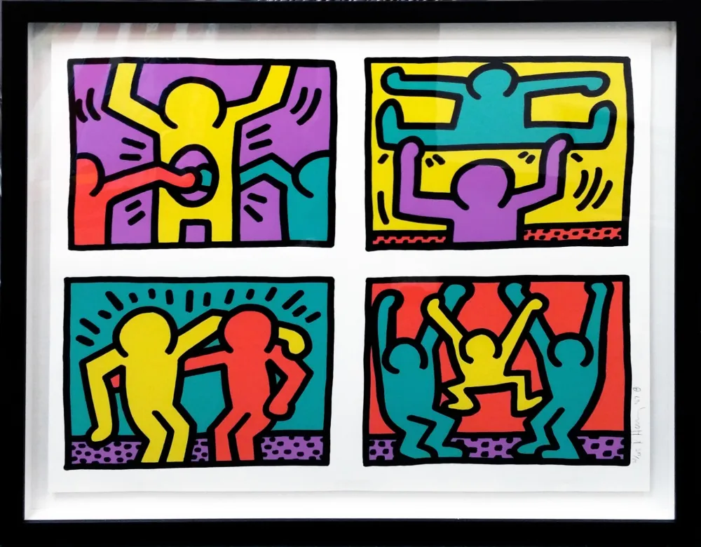 Сериграфия Haring - POP SHOP QUAD I