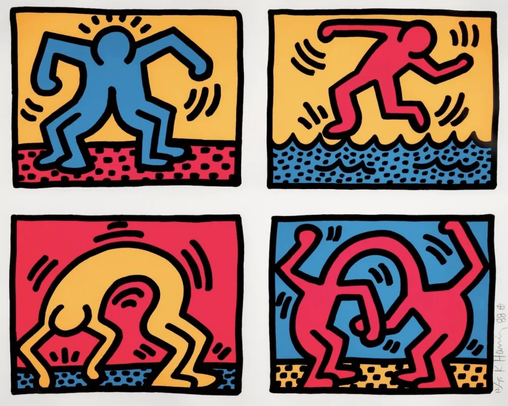 Сериграфия Haring - Pop Shop Quad II
