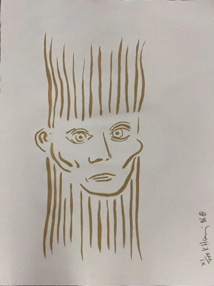 Сериграфия Haring - Portrait of Joseph Beuys