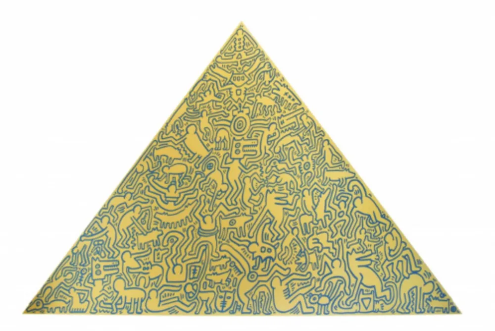 Многоэкземплярное Произведение Haring - Pyramid (Yellow)