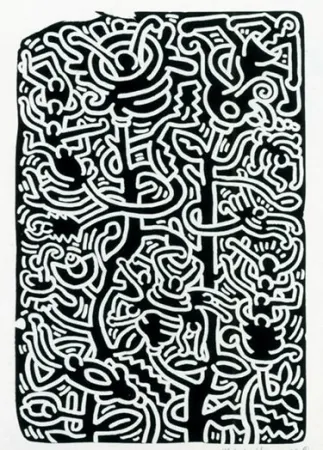 Литография Haring - Stones 4